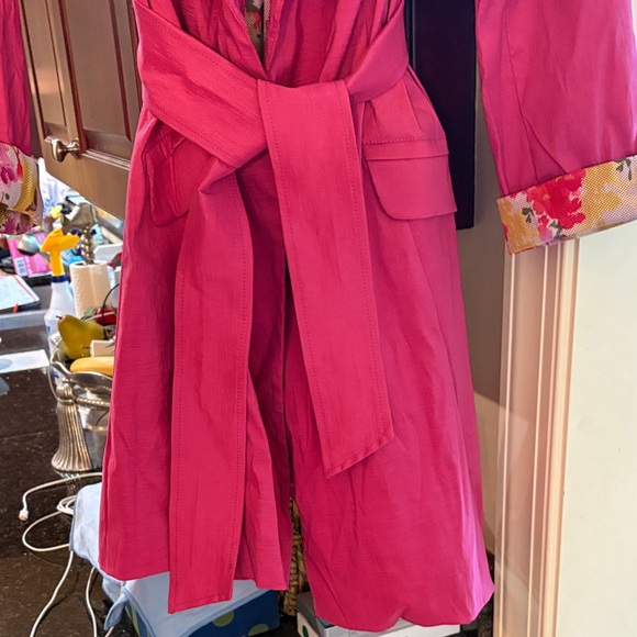 Mycra Pac Poppy Women's Trench with Floral Lining - Picture 5 of 12